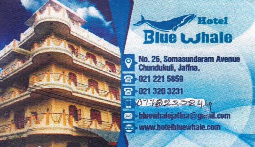 Hotel Blue Whale 자프나 외부 사진